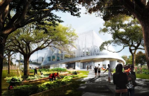 Although designs for the King's Cross campus have not been unveiled, above is a rendering for the Mountain View, Calif., location to get an idea of what it may look like.
