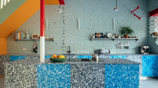 A kitchen renovation by CAN architecture studio that features recycled and repurposed materials and surfaces.