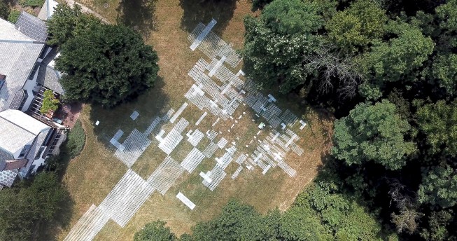 Outpost Office's "Drawing Fields," its winning proposal for the 2020 Ragdale Ring Competition