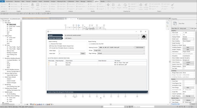 PyRevit add-in for Autodesk Revit