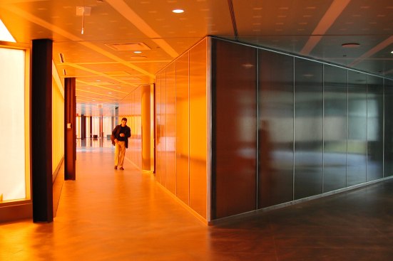 ClearShade panels from the interior of the McCormick Tribune Campus Center