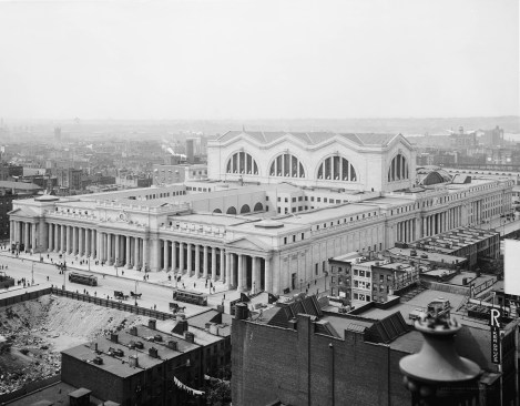 The old Penn Station circa the 1910s