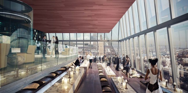 Hudson Yards Observation Deck lounge