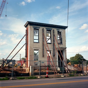 Projects with four or more units constructed behind a preserved façade must follow FHA guidelines.