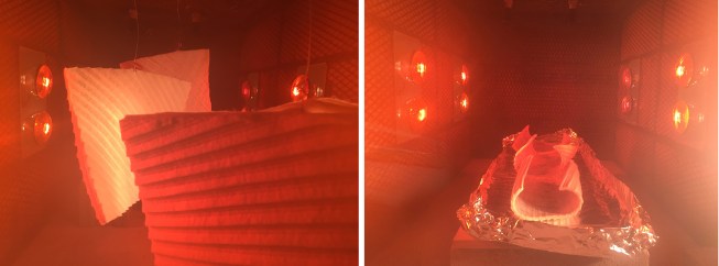 Baking process with composite test panels