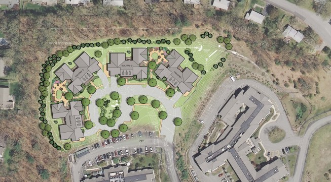 Site plan, the Green House Homes at Saint Elizabeth Home