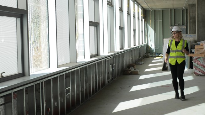 Interior view, spandrel areas