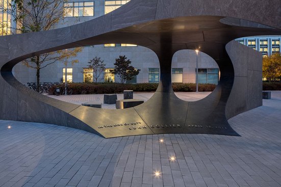 Granite blocks form the memorial.