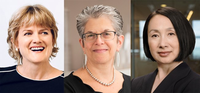 L to r: SOM partners Carrie Byles, Laura Ettelman, and Xuan Fu