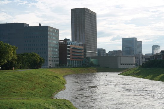 Brays Bayou just south of the Texas Medical Center