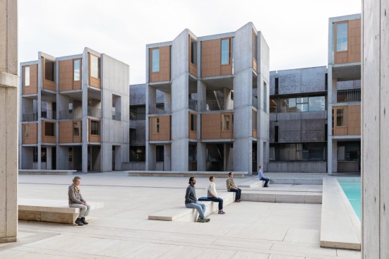 Salk Institute for Biological Studies in La Jolla, Calif., by Louis Kahn with August Eduard Komendant and Lawrence Halprin.