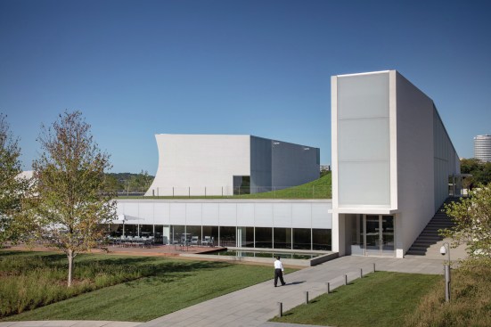 Main entrance to the Welcome Pavilion