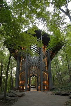 Thorncrown Chapel, Eureka Springs, Ark., by Fay Jones. Chosen by
Cutler Anderson Architects.