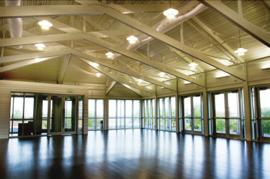 Interior image of the Longfellow Civic Center, which features Gulf views.