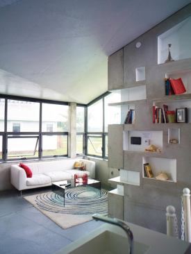 The house was designed for retirees along the New Jersey shore and was intended to be extremely low-maintenance and ADA-accessible.