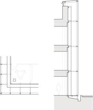 Sectional diagram of ventilated wall