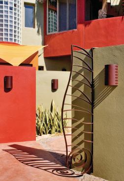 Color cues came from the desert landscape and the luminous Sea of Cortez.

