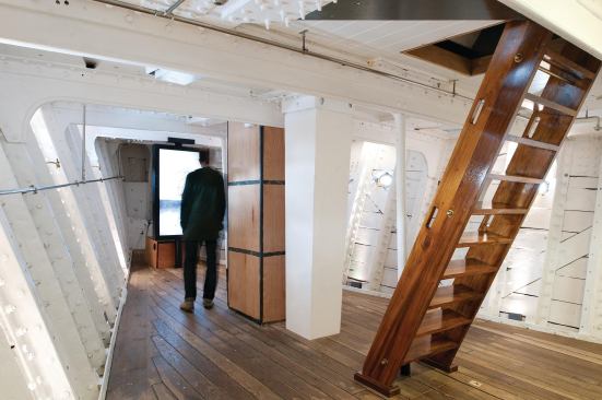 The ship’s interiors were also restored, allowing for visitors to see how the ship operated during the 19th century.