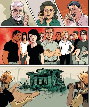 At top, left to right: James E. "Butch" Grimes, Kimberly McMurray, and Alan Boswell