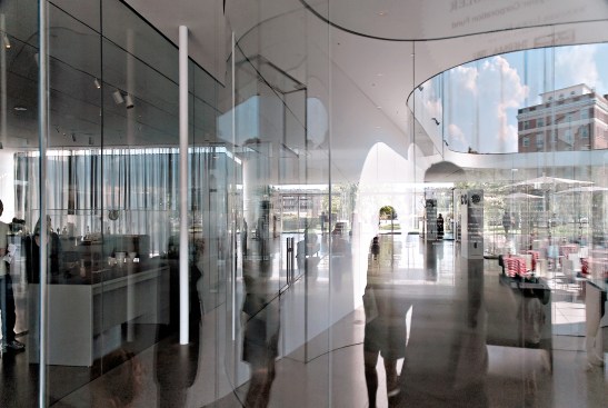 The Glass Pavilion of the Toledo Museum of Art in Ohio