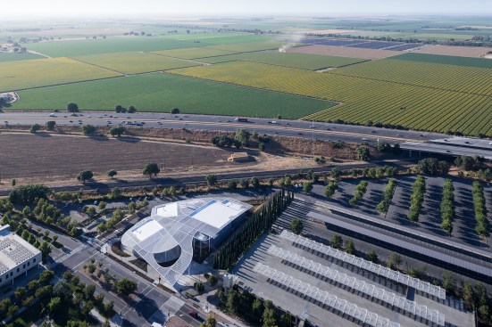 Aerial view
of the museum