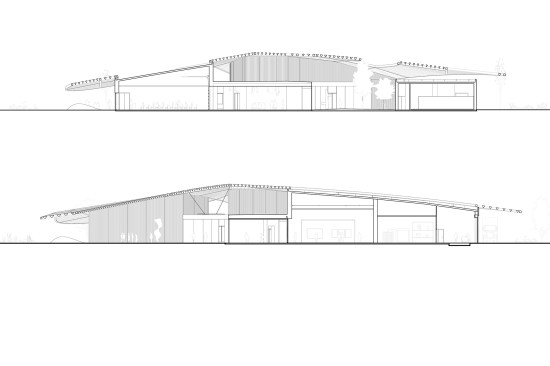 Sections of the museum