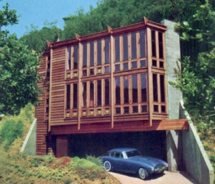 Autumn Residence, Sausalito, Calif., designed by Violeta Autumn, 1959.