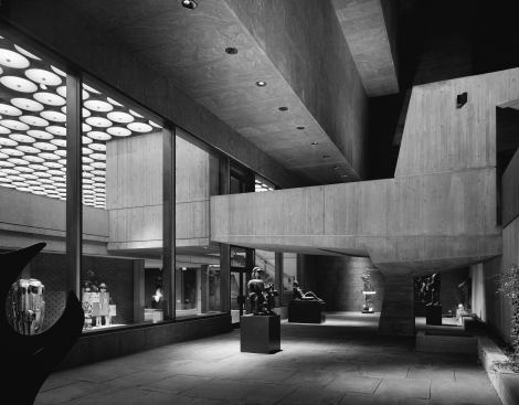 The sunken sculpture garden on the west side of the Whitney (1966).